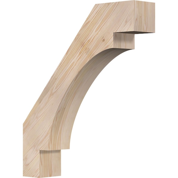 Ekena Millwork 5 1/2"W x 26"D x 30"H Merced Smooth Knee Brace, Douglas Fir BRC06X26X30MRC00SDF - main